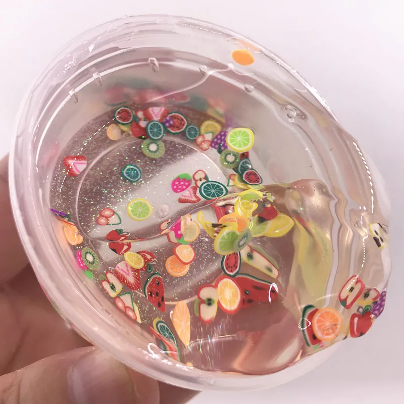 Слайм фруктовый ломтик Хрустальная грязь декомпрессионный носовой слайм