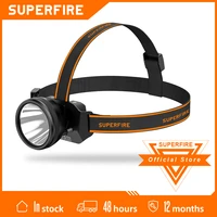 supfire hl12 usb rechargeable sensor led headlamp fishing lantern outdoor super bright waterproof camping hunting head lamp