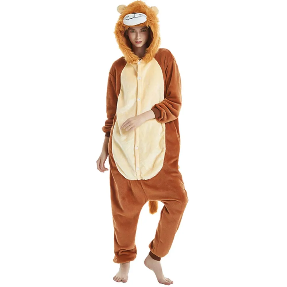 2020 пижамы для взрослых Женская фланелевая одежда сна унисекс милый единорог