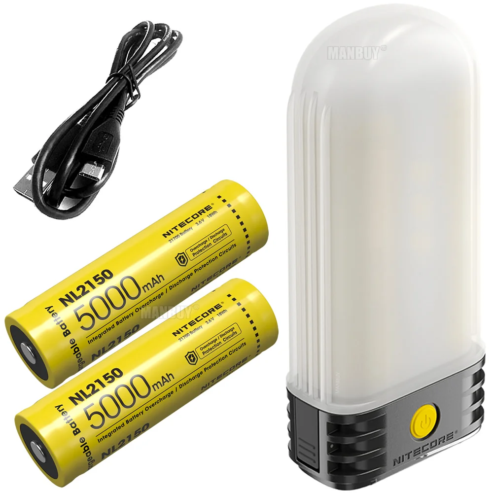 Günstig Nitecore LR60 USB-C Wiederaufladbare Camping Laterne & Power Bank & Ladegerät 9x Hohe CRI LED 250LM + 2x 21700 Batterien Freies Verschiffen