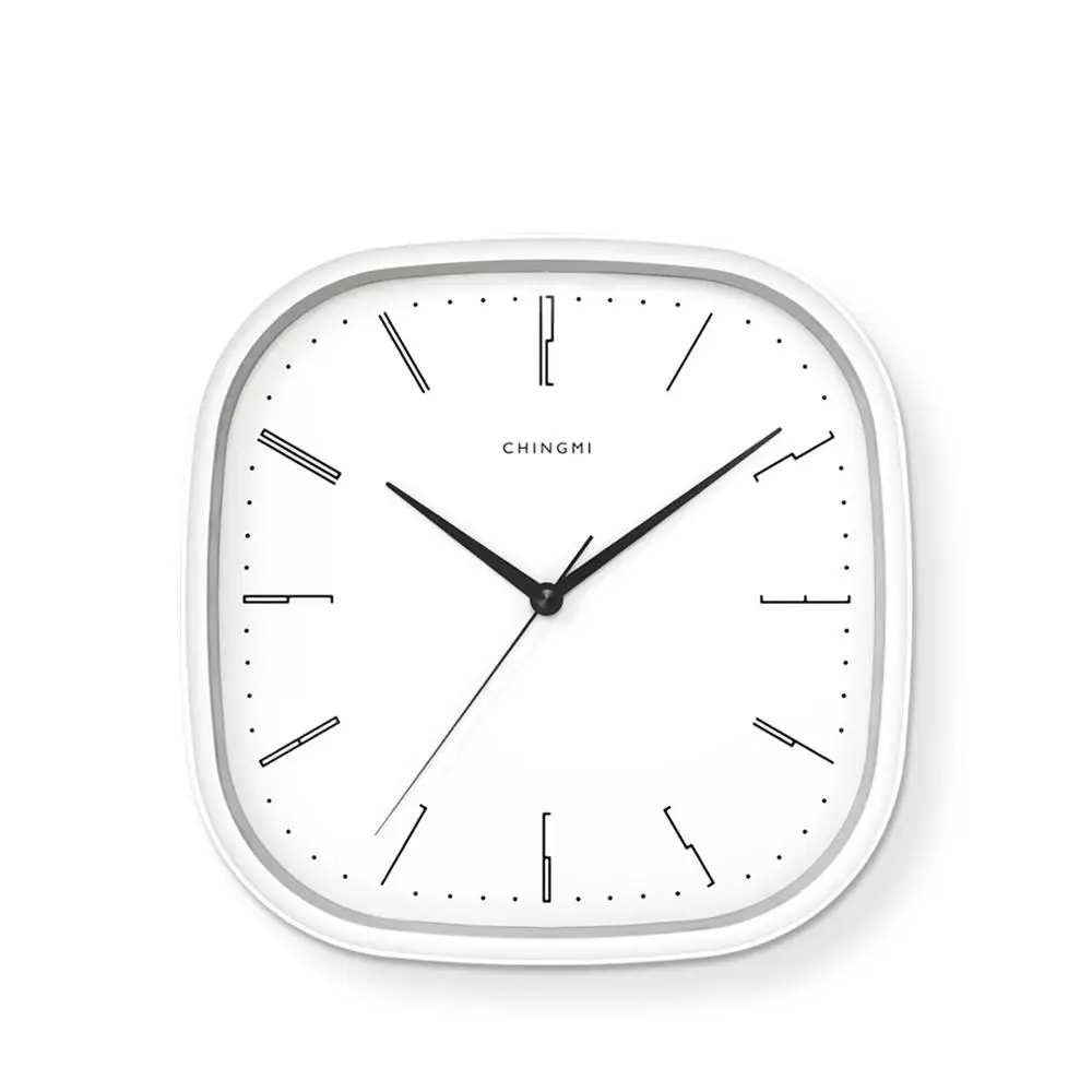 White Xiaomi Mijia Chingmi настенные часы ультра-тихий ультра-Точный хороший дизайн три года батареи для свободного срока службы QM-GZ001 - Цвет: White