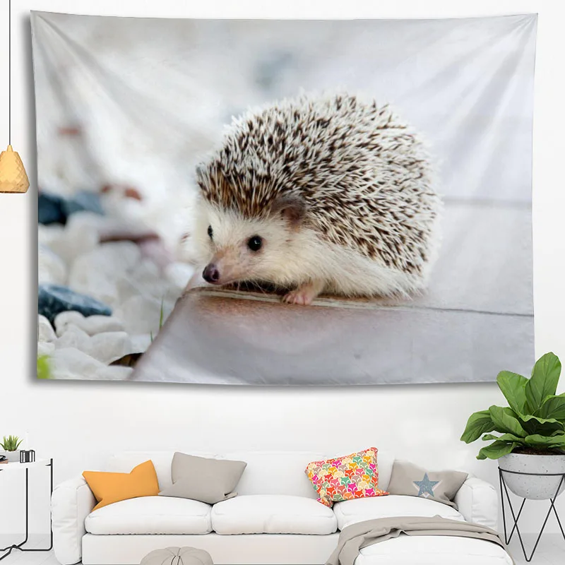 

Горячая Распродажа Custom Хэллоуин Ежик настенный подвесной HD пейзаж 3D печать цифровая печать гобелен для домашнего декора