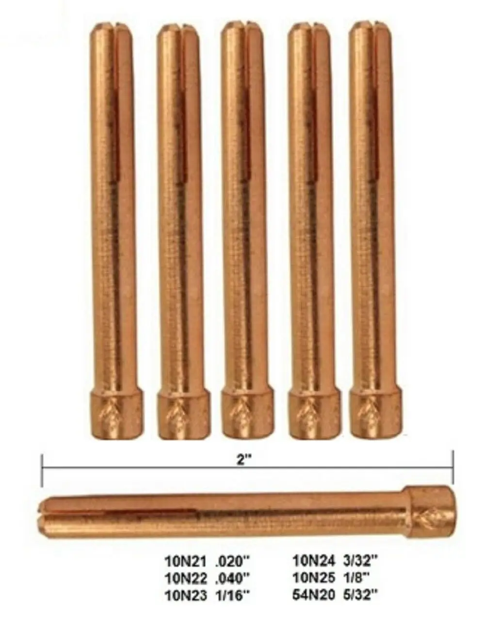 10 шт. 1/8 дюйма 10N25 3 2 мм фотоэлемент для сварочной фонарь WP17 18 26|welding tips|tig tigwelding collet |