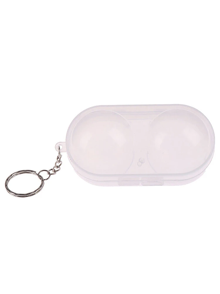 

Plastic Table Tennis Ball Container Box Hard Case Ping Pong Ball Storage Box with Keychain Table Tennis Accessories Gift