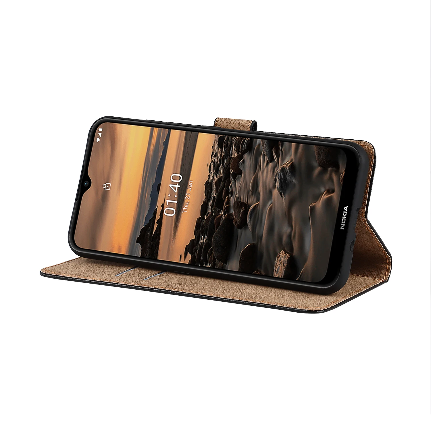 Кожаный чехол в стиле ретро для Nokia 1 4 Mate защитный чехол-кобура с откидной крышкой