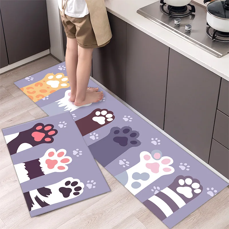 

Kitchen Mat Antislip Bath Mat Soft Bedroom Floor Mat Living Room Carpet Doormat Kitchen Rug