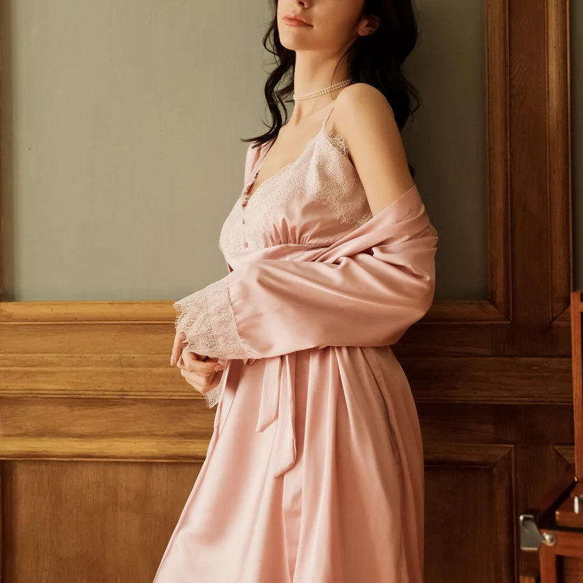 Сексуальная кружевная Пижама женская ночная рубашка искушение V-necktie ночное