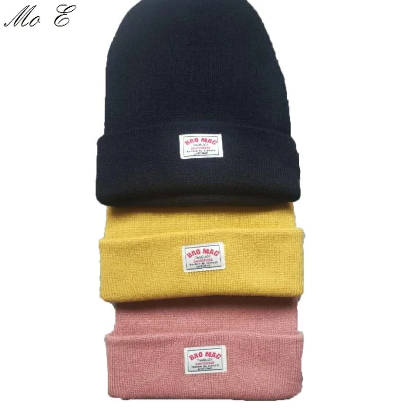 

Теплая Осенняя шапочка-бини зимняя шапка Good Friend series вязанные шапочки с вышивкой