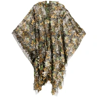 guguluza camouflage hunting clothes 3d leafy cape ghillie suit sniper airsoft shooting cloak wildlife photography poncho men