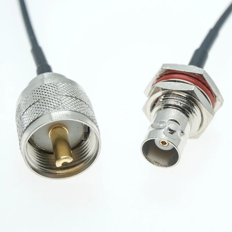 УВЧ штекер PL259 К гнездовой гайке BNC Перемычка коаксиальный Удлинительный кабель