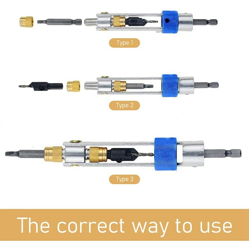 

20 Pcs Drill Bits,Screwdriver Tool with Different Kinds of Drill Bits Drill Driver Screwdriver Set with Portable Toolbox