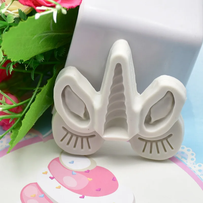 TTLIFE единорог с глазками и ушками сахара кнопки силиконовые формы инструменты для