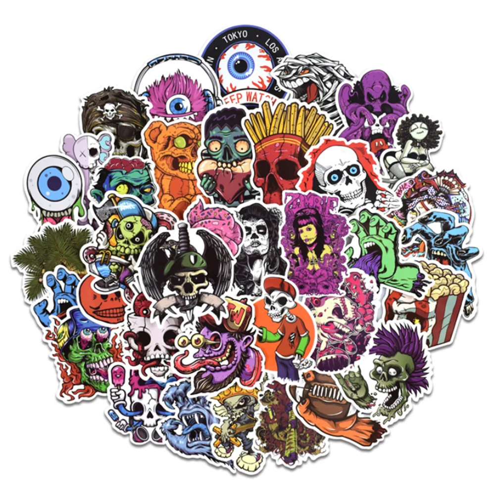 50 шт череп наклейки пародия у