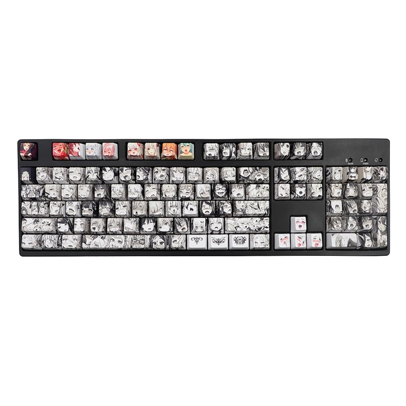 

PBT 108 key Ahegao Keycap краска Сублимация OEM профиль японский аниме Keycap для Cherry Gateron переключатель Kailh механический