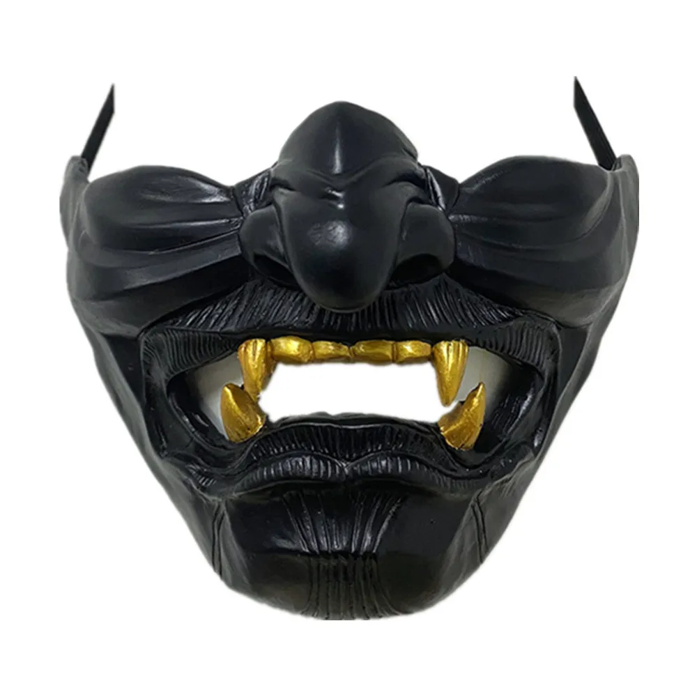 Черная и Золотая маска призрака цушимы самурайский рыцарь легион из смолы