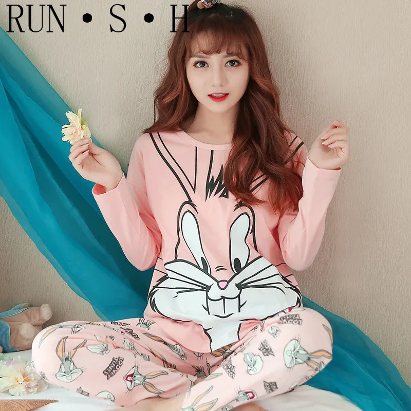 Милые пижамы высокого качества с длинными рукавами и изображением жуков Банни