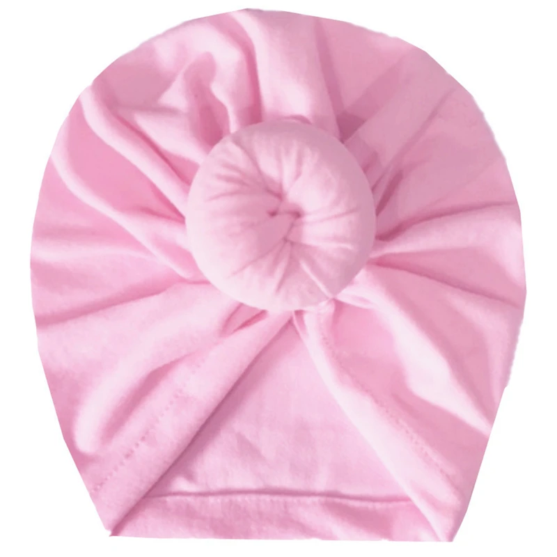 Детская шапка-тюрбан с бантом детские шапки из смесовой хлопковой ткани головные