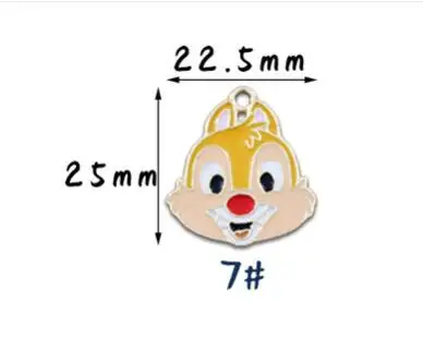 

New 50 pcs Cartoon squirrel Head Charm Pendants DIY Jewelry Making Wholesale