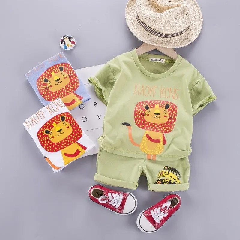 Комплект летней одежды для мальчиков и девочек одежда новорожденных топы
