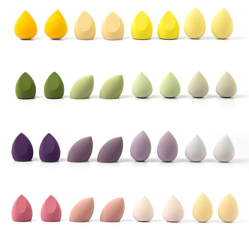 Косметическая губка для макияжа 8 шт. с коробкой хранения влажной и сухой красоты