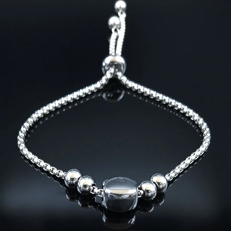 2021 модные браслеты из нержавеющей стали с изображением медведя женские