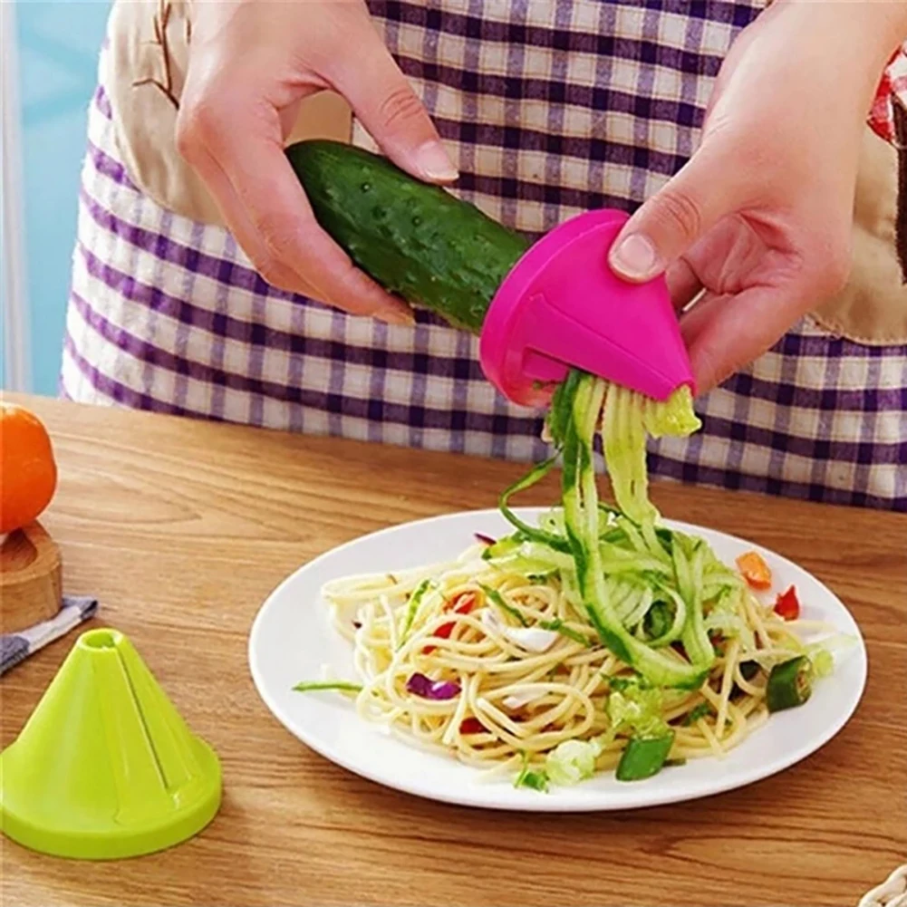 

Vegetable Fruit Multi-Function Spiral Shredder Peeler Manual Potato Carrot Radish Rotating Shredder Grater Kitchen Tools