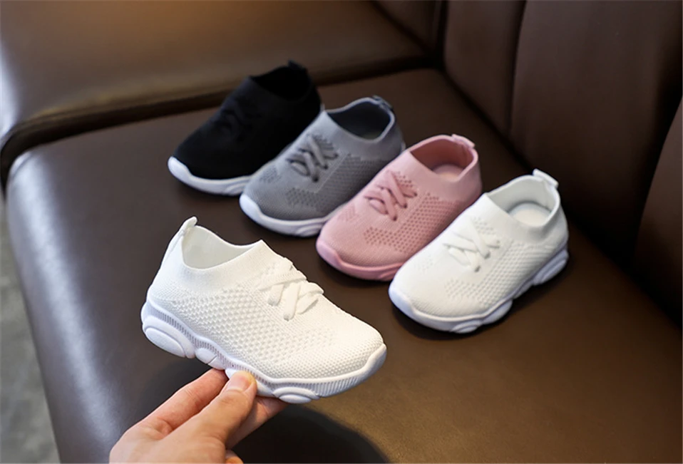 

New Kids Shoes Anti-slip Soft Rubber Bottom Baby Sneaker Casual Flat Sneakers Shoes Children Size Kid Girls Boys Sports Shoes