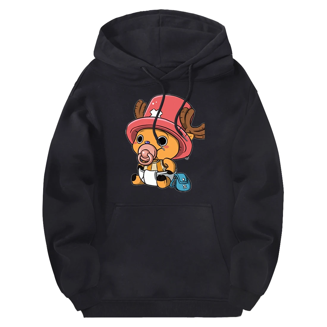 

Casual Tony Chopper Sweatshirt Man Hooded Harajuku Streetwear Pullovers Punk Clothes Long Sleeve Hoodies White Moletom Masculino