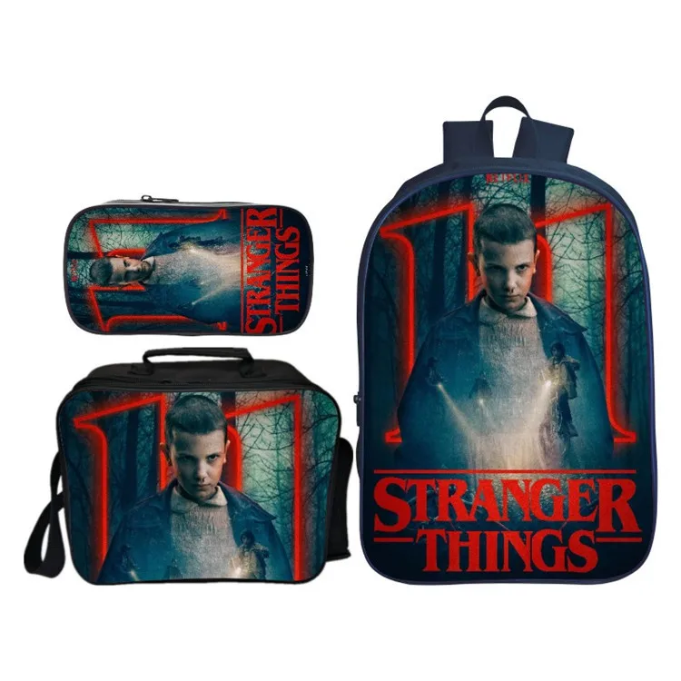 Лидер продаж школьный рюкзак 3 шт./компл. с принтом очень странные дела школьные