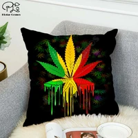 weed 3d printed polyester decorative pillowcases throw pillow cover square zipper pillow cases style 3