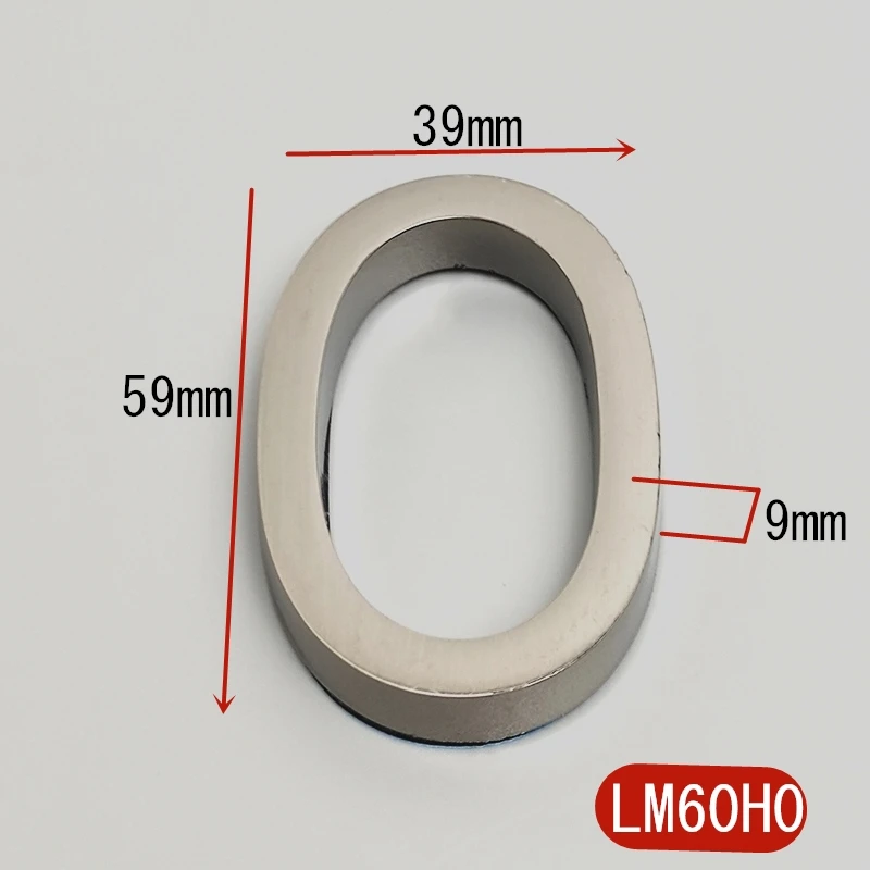 

3D Самоклеящиеся Номер Двери Пластик Серый