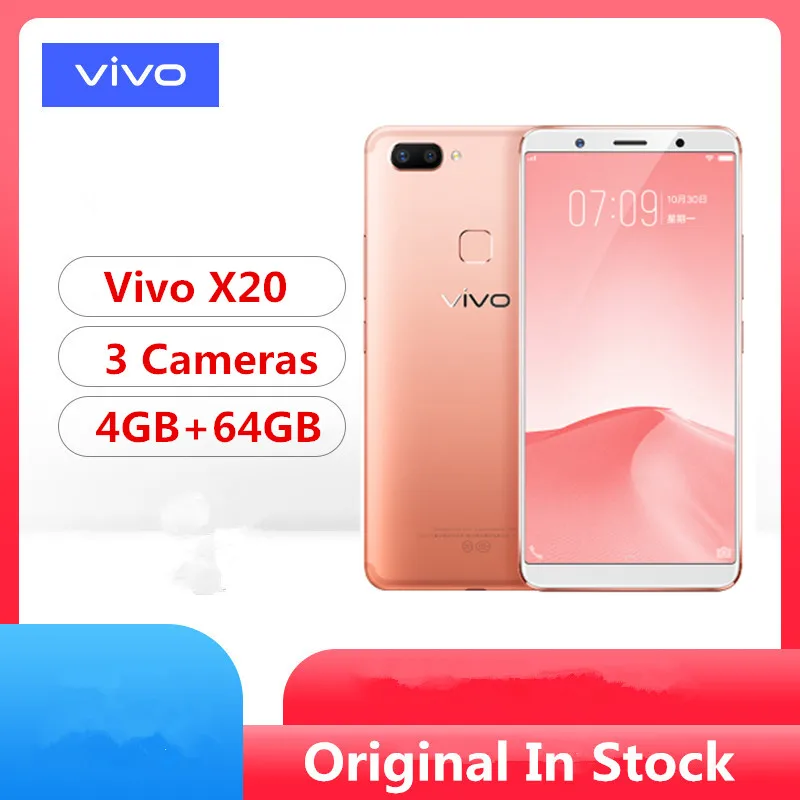 Vivo X20 смартфон с 6 1 дюймовым дисплеем процессором Snapdragon 660 ОЗУ 4 Гб ПЗУ 64 ГБ 12 МП Android