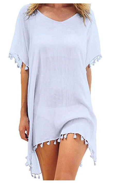 Женское винтажное пляжное платье Meihuida однотонная сетчатая накидка пляжная