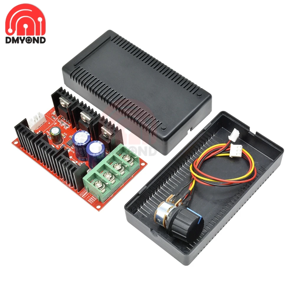 2000W DC 12V 24V 48V MAX 40A контроллер скорости двигателя постоянного тока PWM регулятор