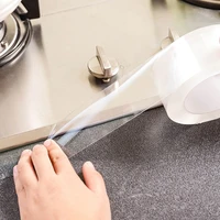 kitchen sink mildew tape waterproof transparent sticky silicone tape bathroom edge gap sealing strip self adhesive tapes