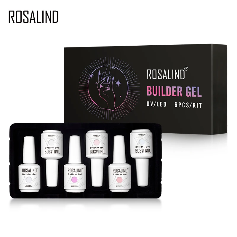 Моделирующий гель ROSALIND для дизайна ногтей блестящая Полуперманентная УФ лампа