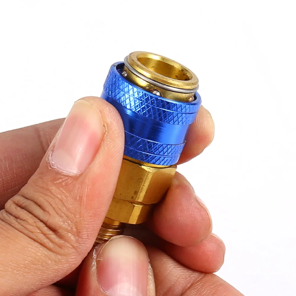 Быстроразъемный соединитель для автомобиля Freon R134A H/L латунные адаптеры