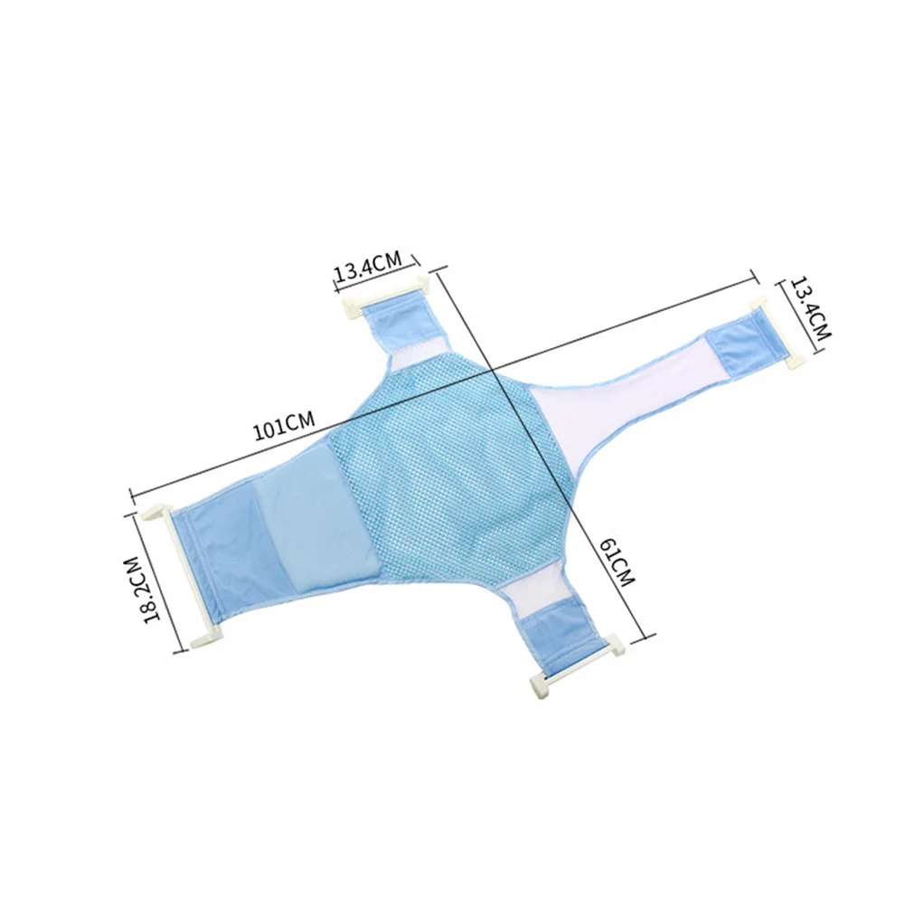 

T-Shaped Bath Net Rack Cartoon Baby Shower Bathtub Net Pad Non-Slip Newborn Floating Bathtub Mat Adjustable Bath Rack Cushion