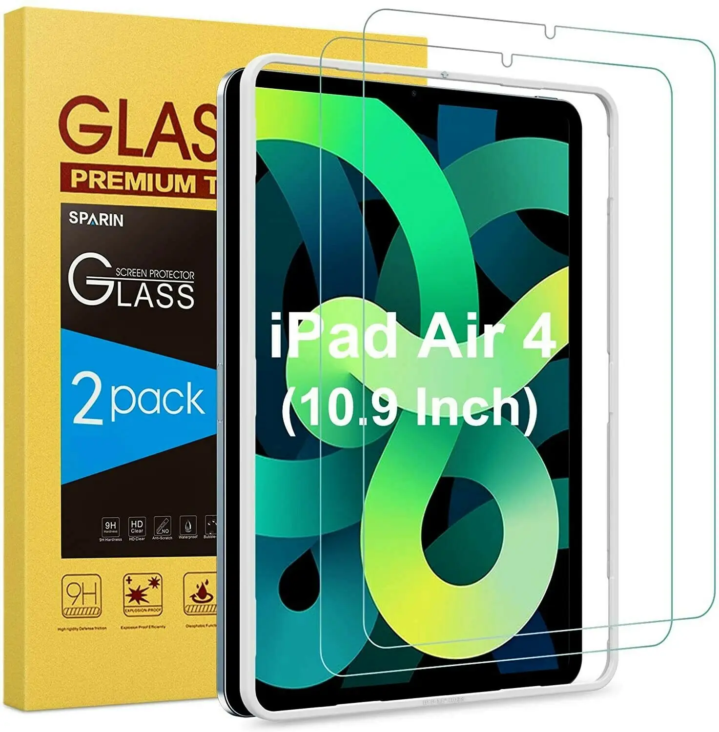 

2-Pack Tempered Glass Screen Protector For Apple iPad Air 4th Gen 10.9 2020
