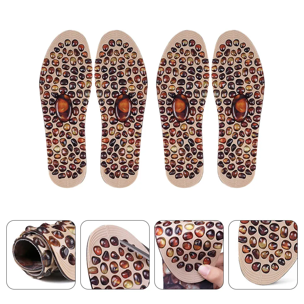 

2 Pairs Comfortable Insole Foot Cushion Creative Insole for Friend Family Parent Husband