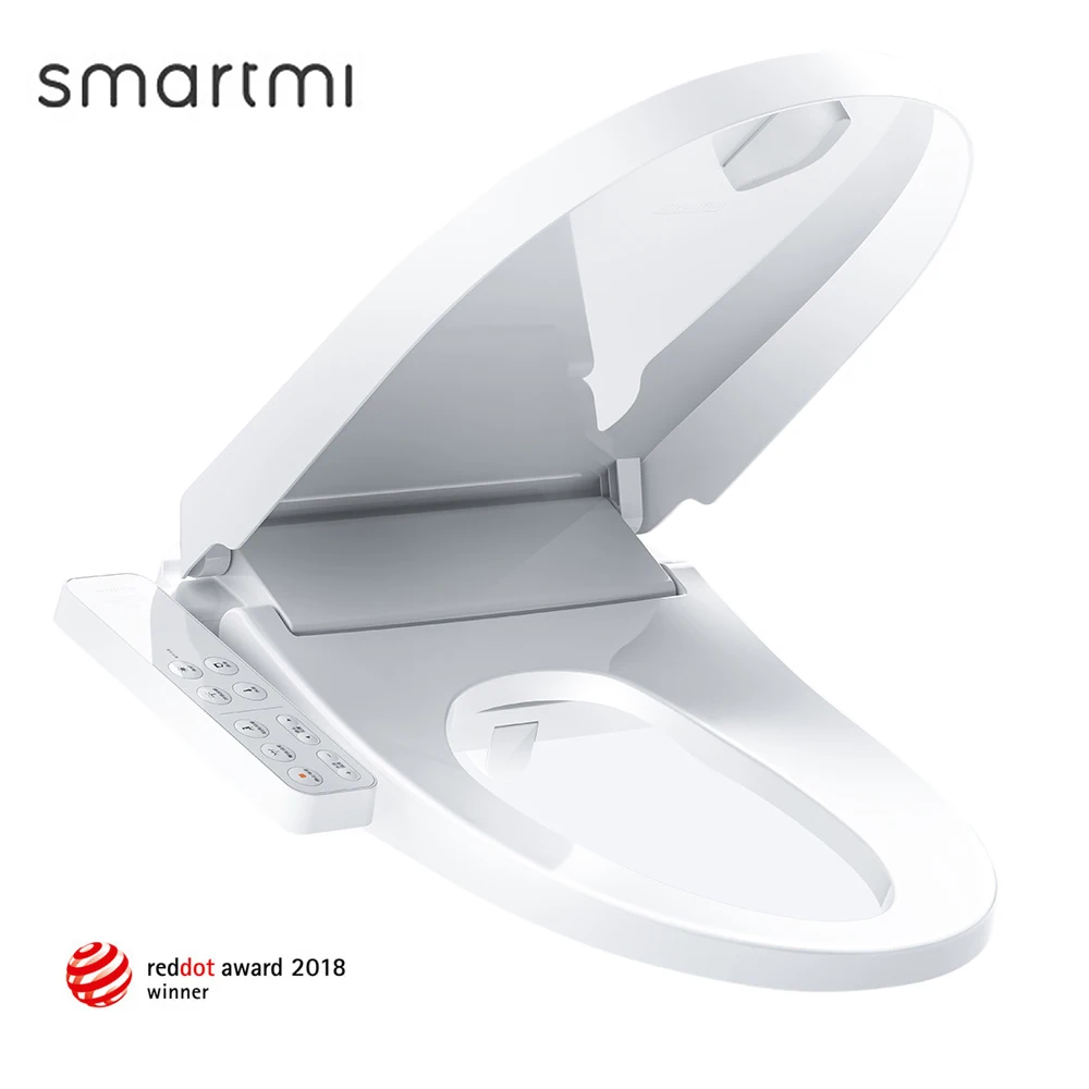 

Smartmi Electronic Bidet Toilet Seat w Heated Seat UV sterilization LED Night Automatic Smart Toilet Seat Lid Cover 220V