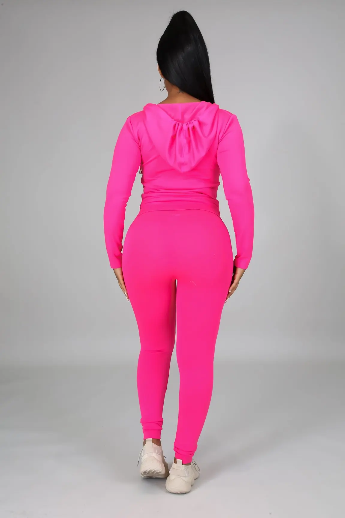 

Two-piece Set Women Jogger Sport Gym Set Hoodie and Body Pants Sexy Outfits Biker Set Matching Sets for Women