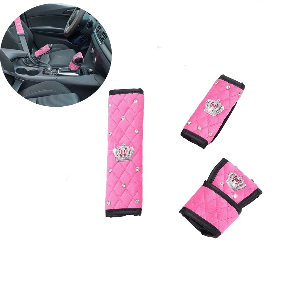 3 шт./компл. крышка ручки переключения передач автомобиля сиденья ручного тормоза