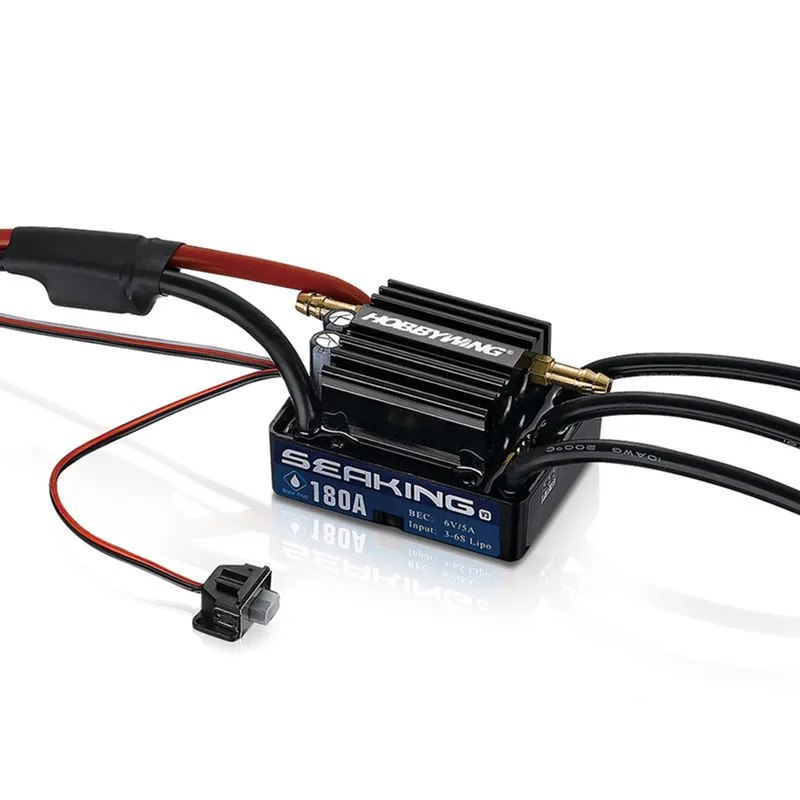 

Original HobbyWing SeaKing V3 180A BL Motor ESC 6V/5A BEC for RC R/c Racing Boat