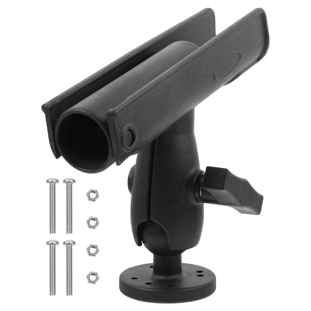 

1 Pc Fishing Rod Rack Rotating Fishing Rod Bracket Fishing Supply (Black)