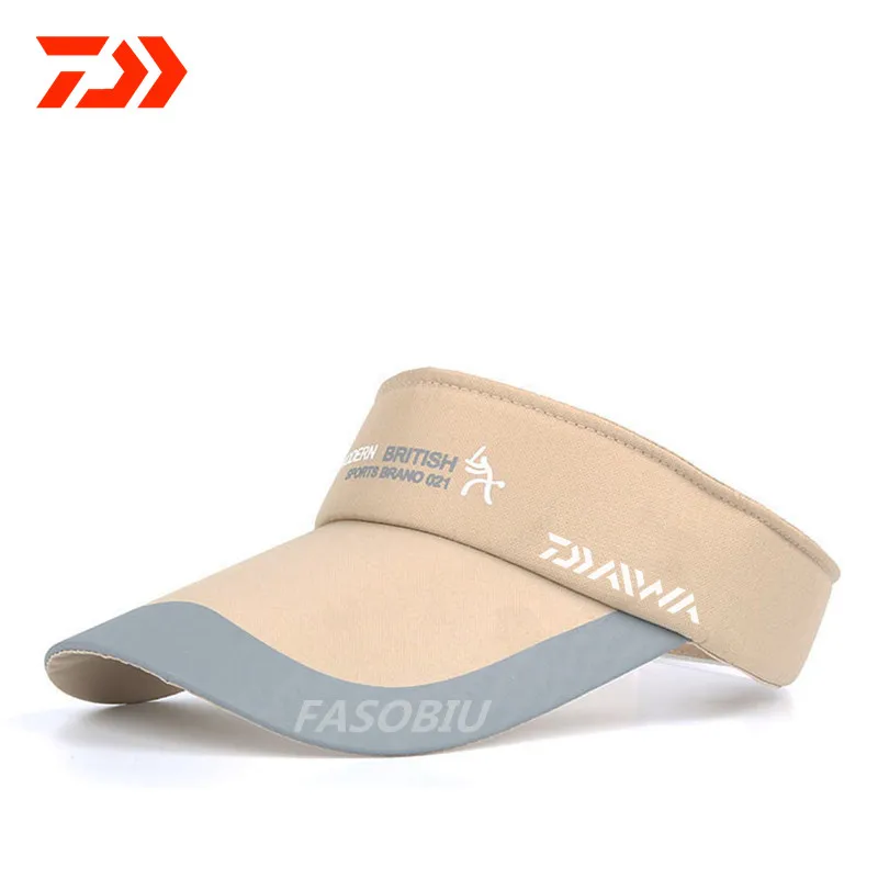 

2021 Daiwa Fishing Hat Male Summer Midpoint Quick-drying Sun Hat Travel Shade Empty Top Fishing Cap for Women Outdoor Tennis Hat