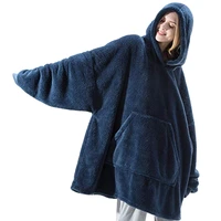 winter sherpa blanket with sleeves blanket sweatshirts oversized hoodies ultra plush blanket warm flannel hooded tv blankets
