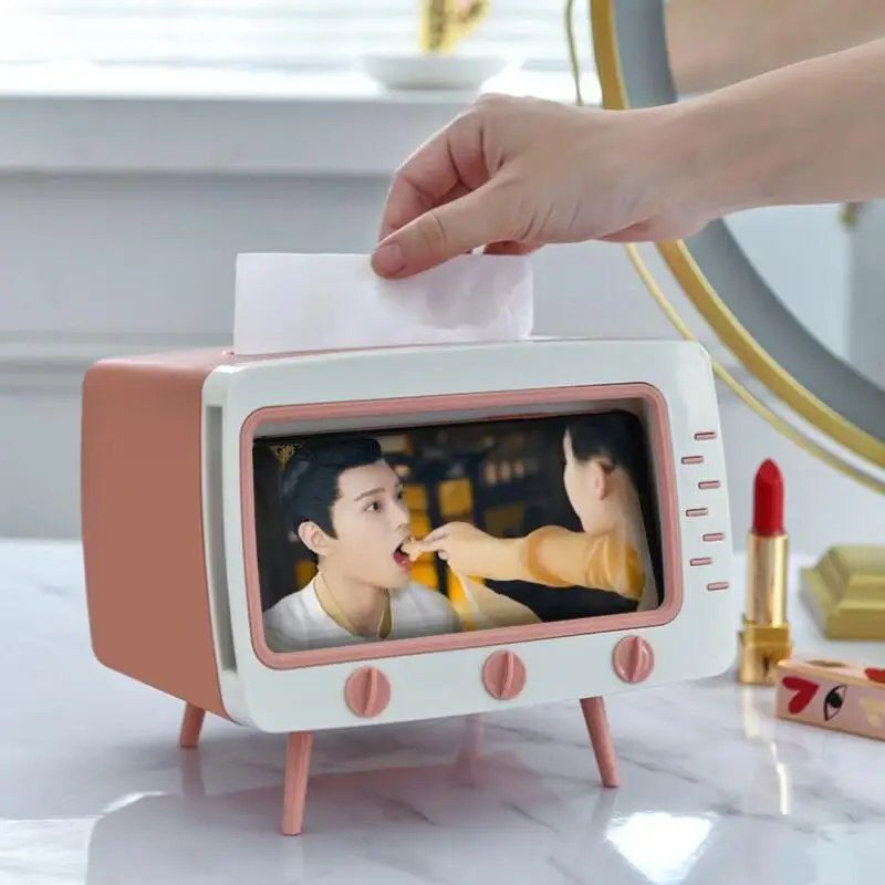 Креативная коробка для ТВ держатель бумаги чехол хранения органайзер мобильного