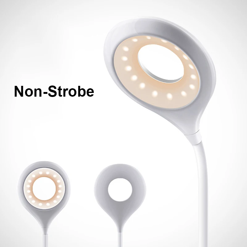 

Светодиодная настольная лампа, портативный ночник, Складная Настольная лампа, суперъяркий кольцесветильник светильник с USB, с защитой глаз,...