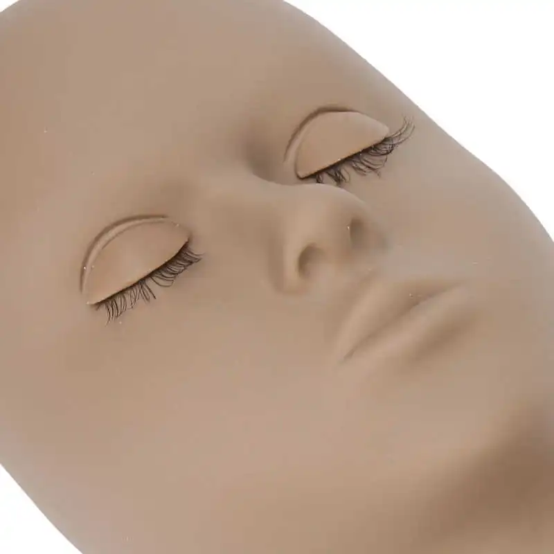 

Eyelash Extension Mannequin Head with Detachable Eyelids Eyelash Extension Training Head Can Be Cleaned and Reused for Salon for